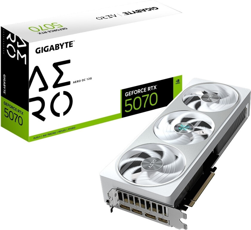 GIGABYTE GeForce RTX 5070 AERO OC 12 GB grafikkort