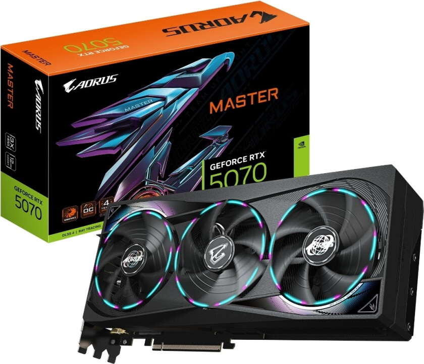 GIGABYTE AORUS GeForce RTX 5070 Master 12 GB grafikkort