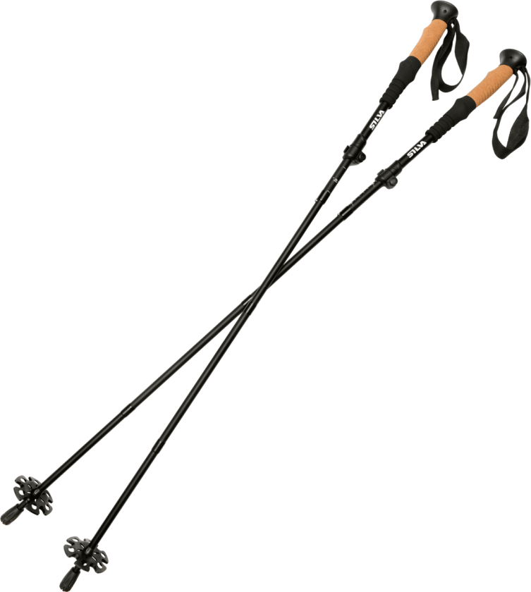 Trekking Poles Aluminum Z-fold, gåstaver, justerbare STD