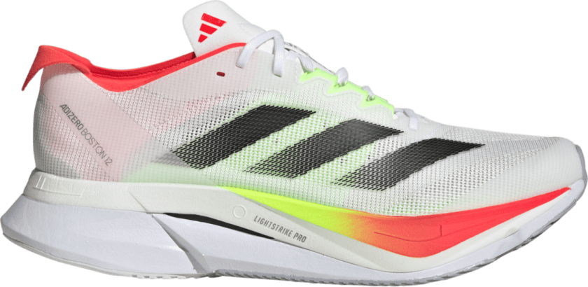 adidas Adizero Boston 12, løpesko, herre White/Black/Red