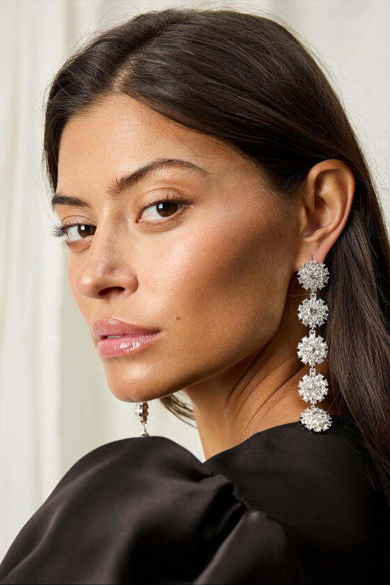 Øredobber med steiner - Sølv