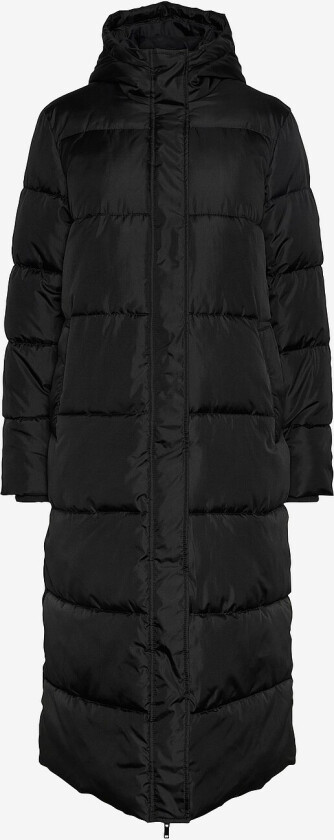 Jakke pcMaddie Long Puffer Jacket - Svart
