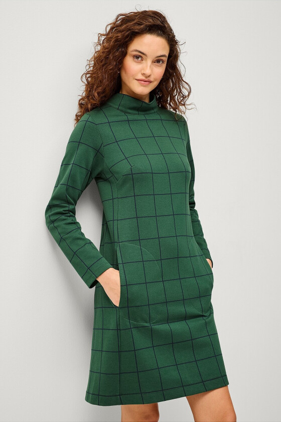 Kjole Bernadette Check Dress - Grønn