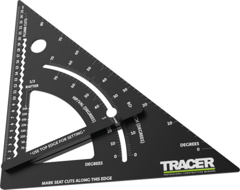 APS12 tømrervinkel med vinkelmåler, 260 mm/12"