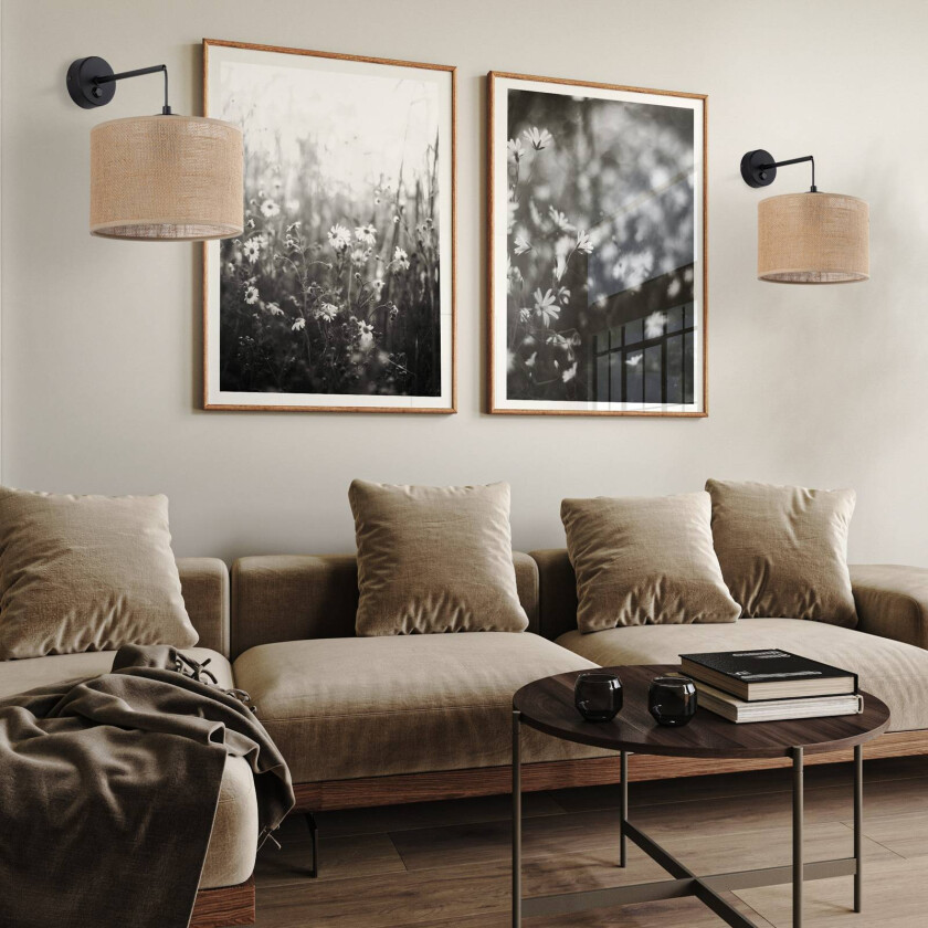 Vegglampe Juta, 1 lyskilde