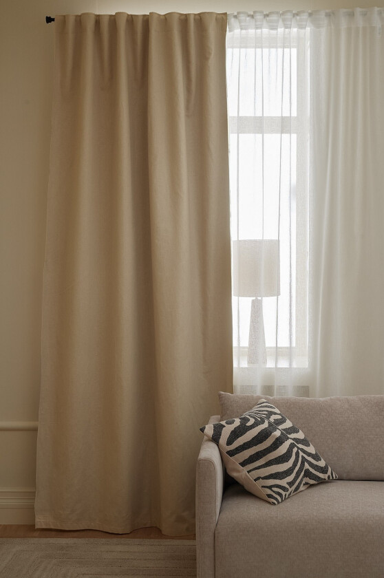 Mørkleggingsgardin Ines 1-pakning - Beige