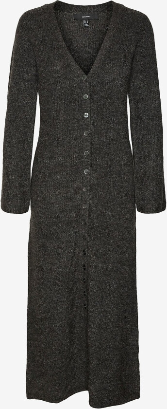 Kjole Vmfiona LS V-neck 7/8 Dress - Grå