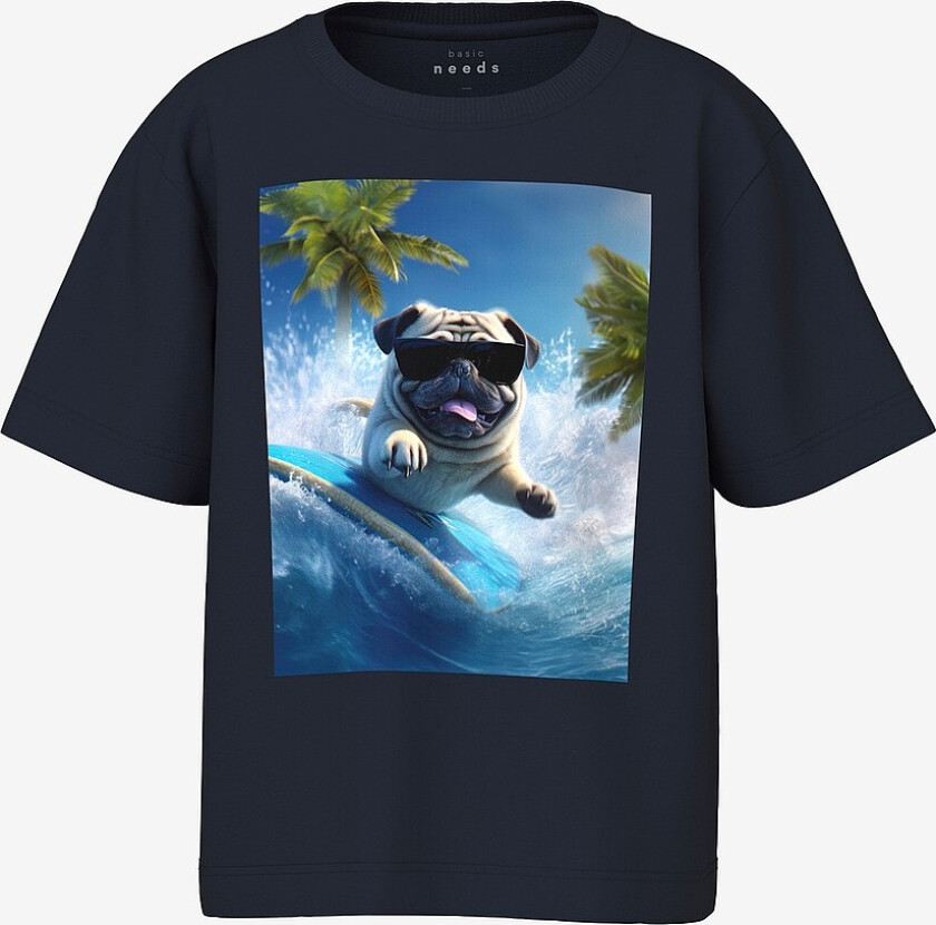 T-skjorte nmmVoto SS Nreg Top - Blå