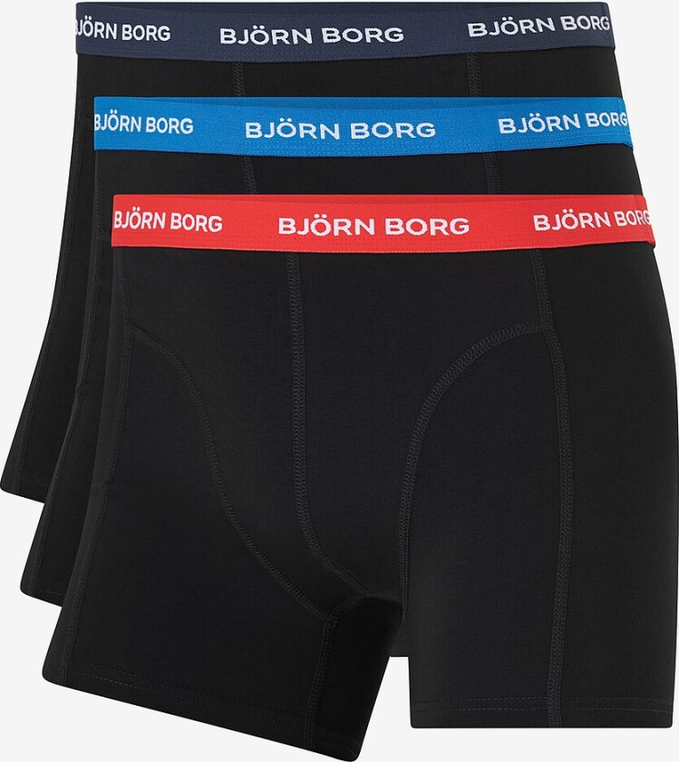 Cotton Stretch Boxers 3-pack Black/Blue S