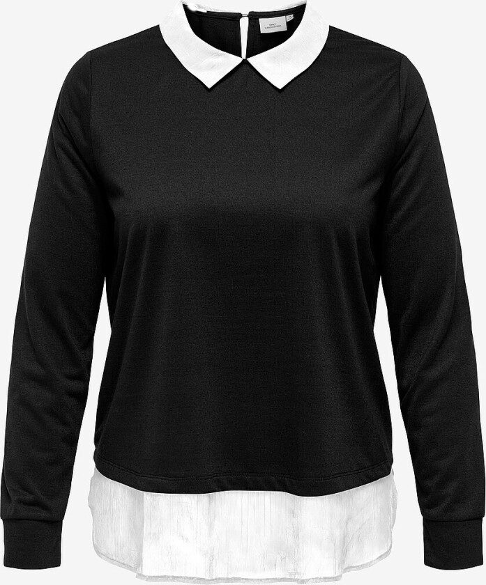 Topp carUma Alba L/S Mix Top Jrs - Svart