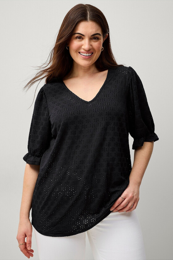 Topp vAlabama L/S Blouse - Svart