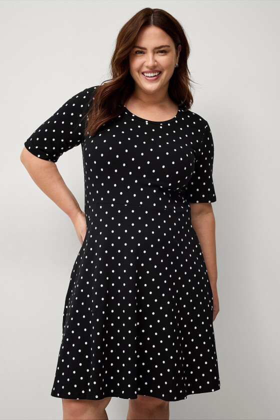 Kjole vPolly S/S Abk Dress - Svart