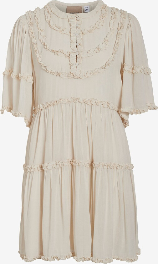 Kjole viDana SS Short Dress - Beige