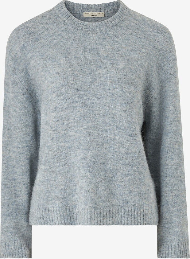 Genser Crew Neck Knitted Sweater - Blå