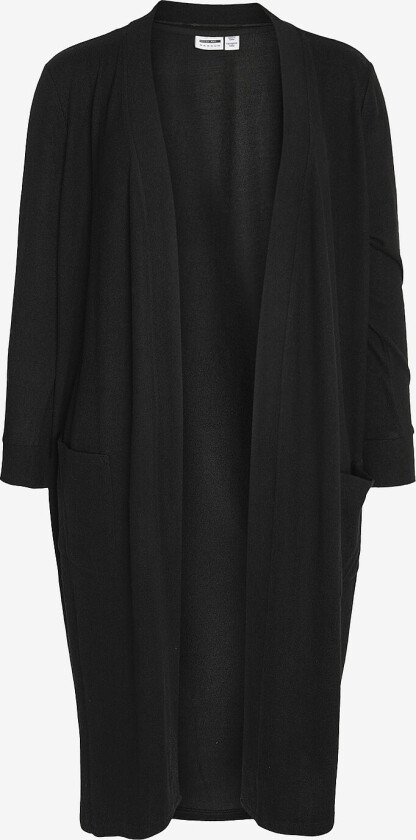 Kardigan nmCity L/S Long Cardigan Curve - Svart