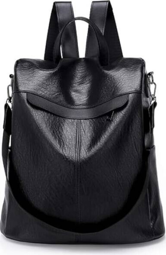 Kvinners Anti-tyveri Ryggsekk Håndveske Dame Ryggsekk Mote PU Lær Skulder Bag Vanntett Reise Dagstursekk Uformell Skolesekk