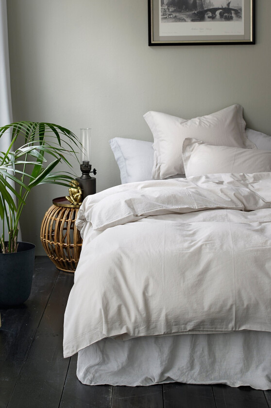 Sengesett Juliette i økologisk bomull, 2 eller 3 deler - Grå