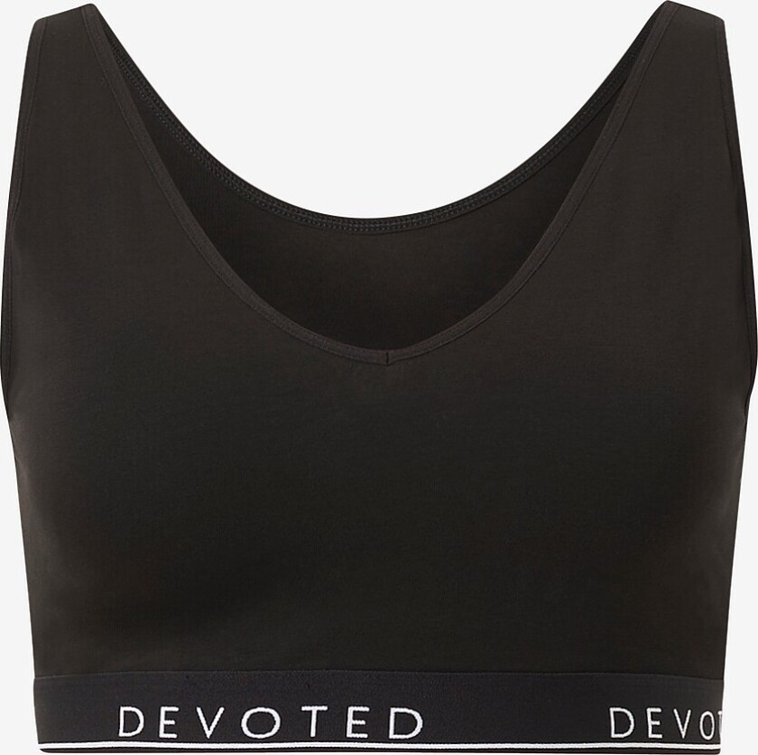Bh-topp lComfy Solid V-neck Bra Top - Svart