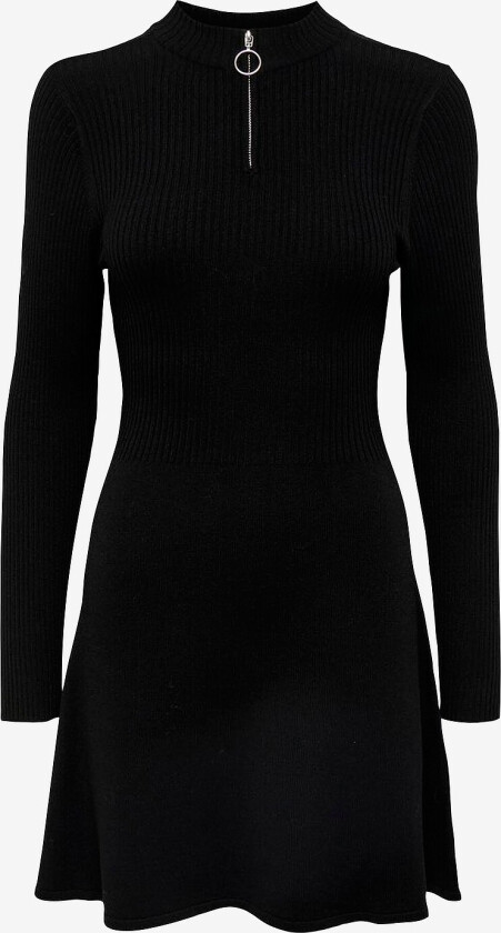 Kjole onlDee Hazel L/S Zip Dress - Svart