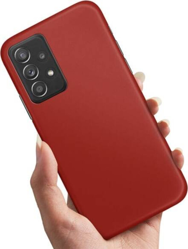 Samsung Galaxy A52/A52s 5G - Deksel/Mobildeksel Mørkrød Multicolor