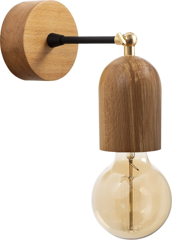 Datca vegglampe - naturlig tre