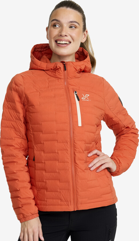 Flex Stretch Down Jacket Dame Mecca Orange, Størrelse:L - Skalljakke, Turjakke & Vindjakke