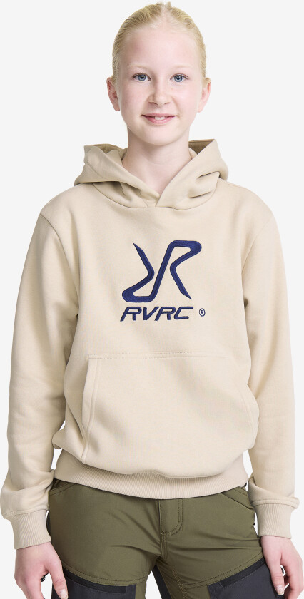 Teens > Overdeler > Hettegensere, RVRC Hoodie Teens Oatmeal/Navy, Størrelse:164