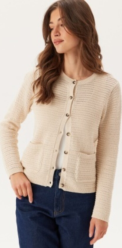 Slfvinna Ls Structure Knit Car Birch XXL