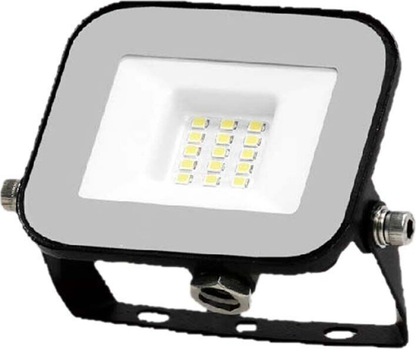 Bilde av 10W LED lyskaster - Samsung LED chip, arbeidslampe, utendørs - Dimbar : Ikke dimbar, Farge på huset : Svart, Kulør : Kald