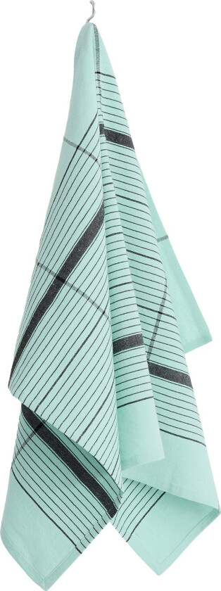Linear kjøkkenhåndkle, turkis