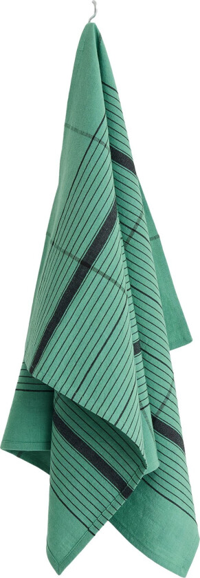 Linear kjøkkenhåndkle, grønn