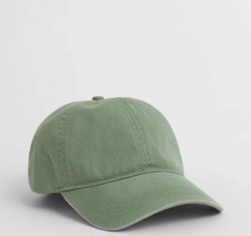 SUNFADED COTTON TWILL CAP Grønn