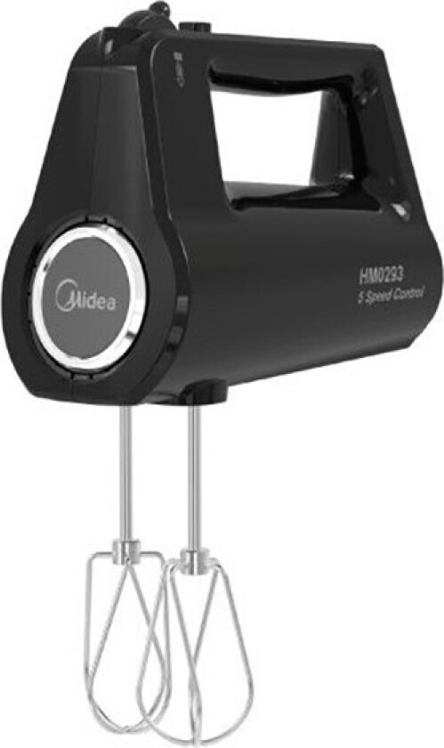 Midea HM0293 håndmikser - 5 hastigheter, turbofunksjon, 400W - svart