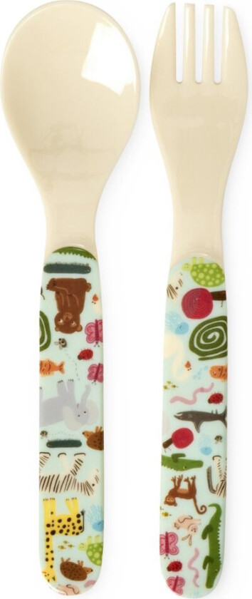 Rice Wildlife barnebestikk 2 deler Mint