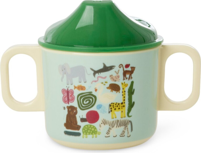 Rice Wildlife barnekopp med to håndtak 25 cl Mint