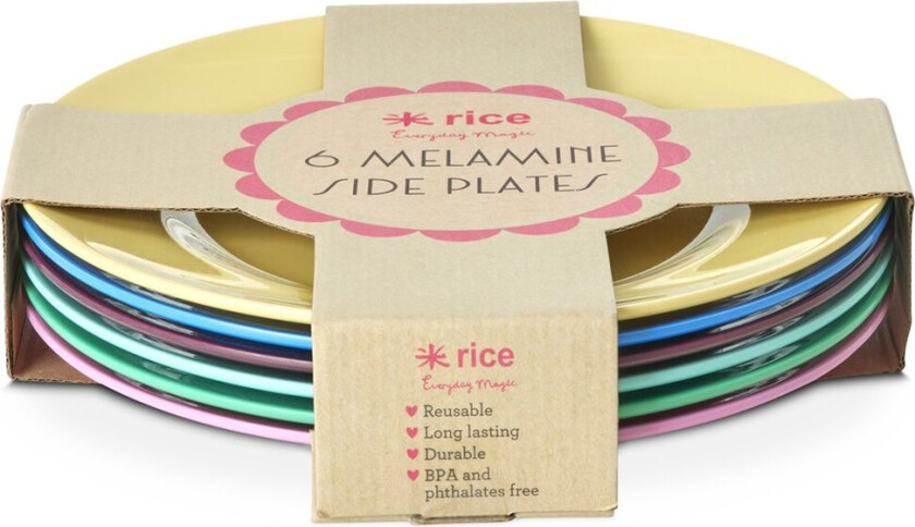 Rice melamintallerken Ø21 cm 6-pk Show youre true colors