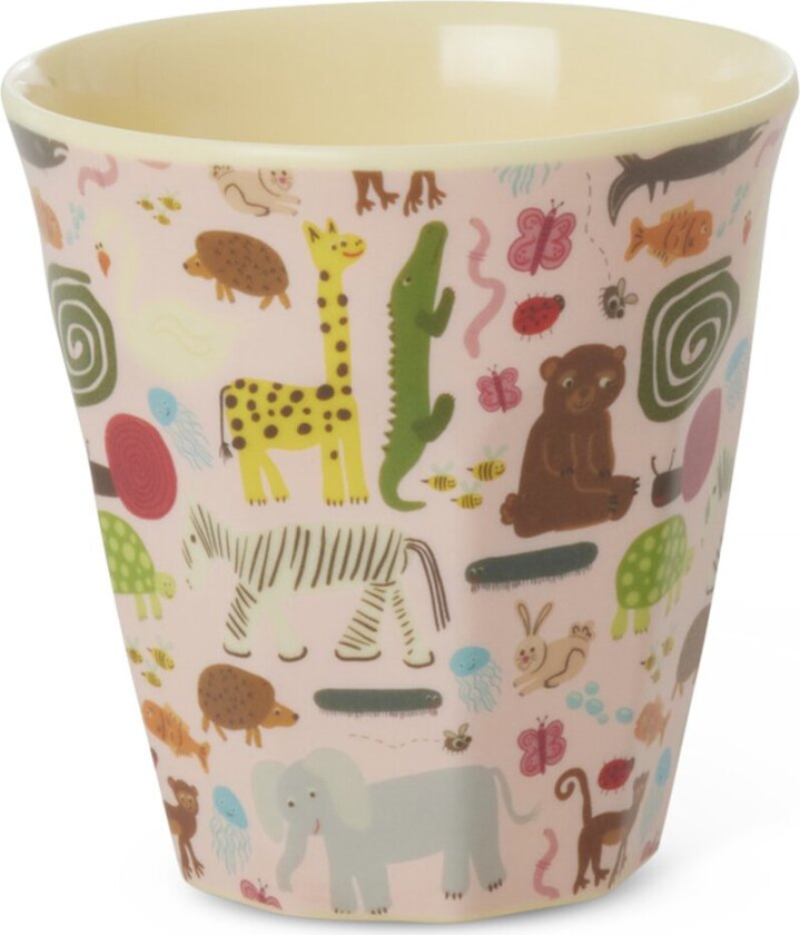 Rice Wildlife barnekopp small, 16 cl Pink