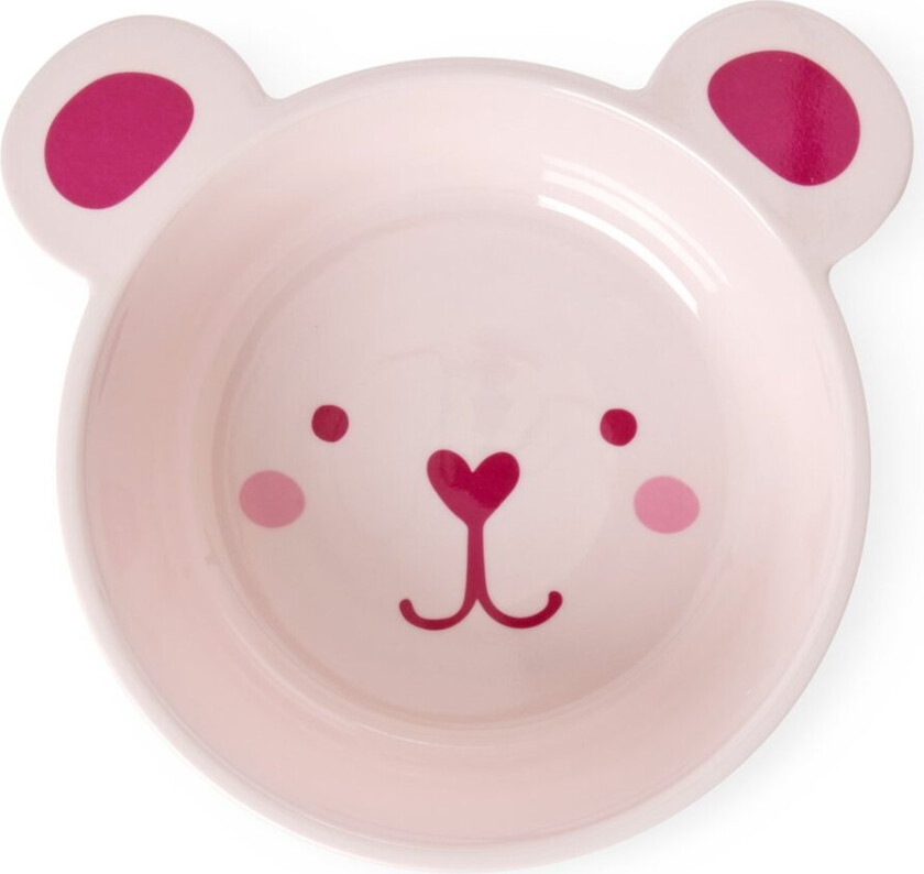 Rice bjørneformet melaminskål 50 cl Pink
