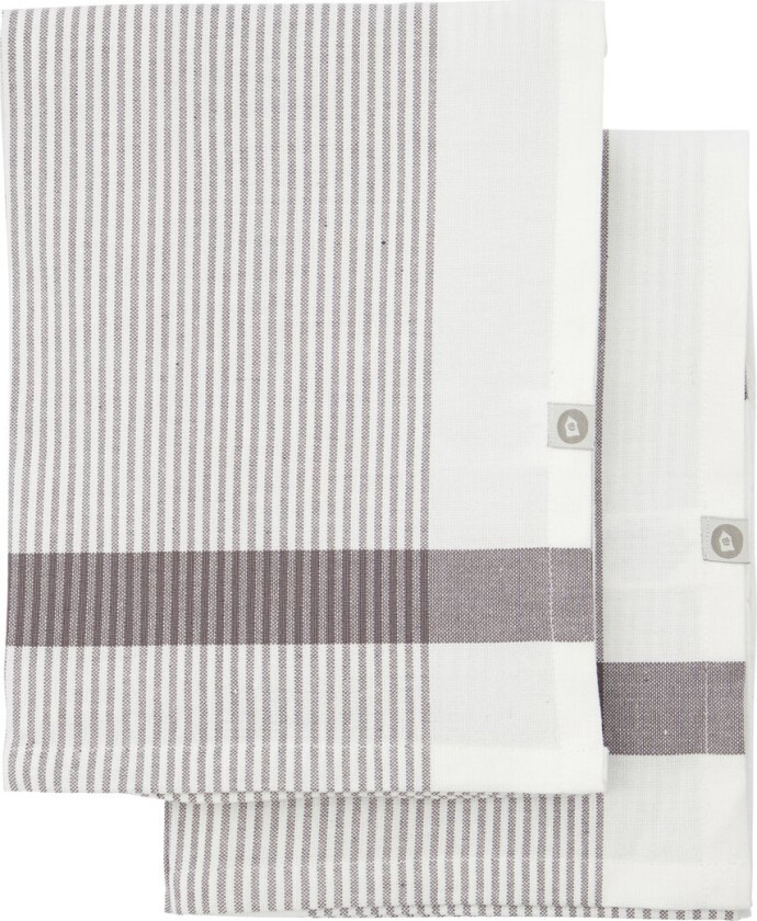 Chef kjøkkenhåndkle 55 x 75 cm 2-pakning Grå