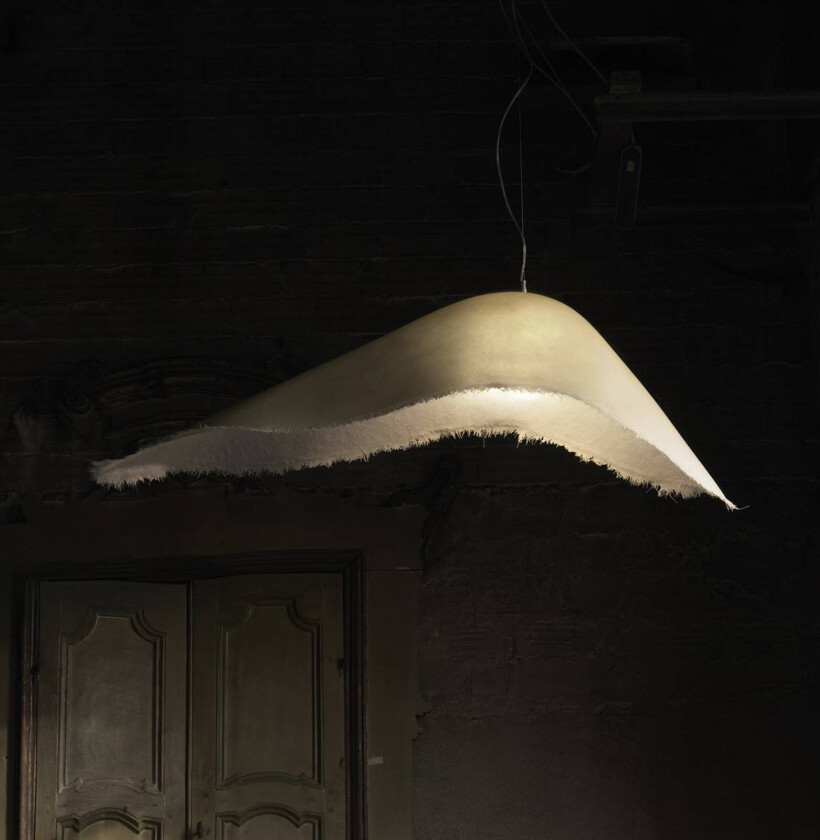 hengelampe Moby Dick, lengde 150 cm, glassfiber, hvit