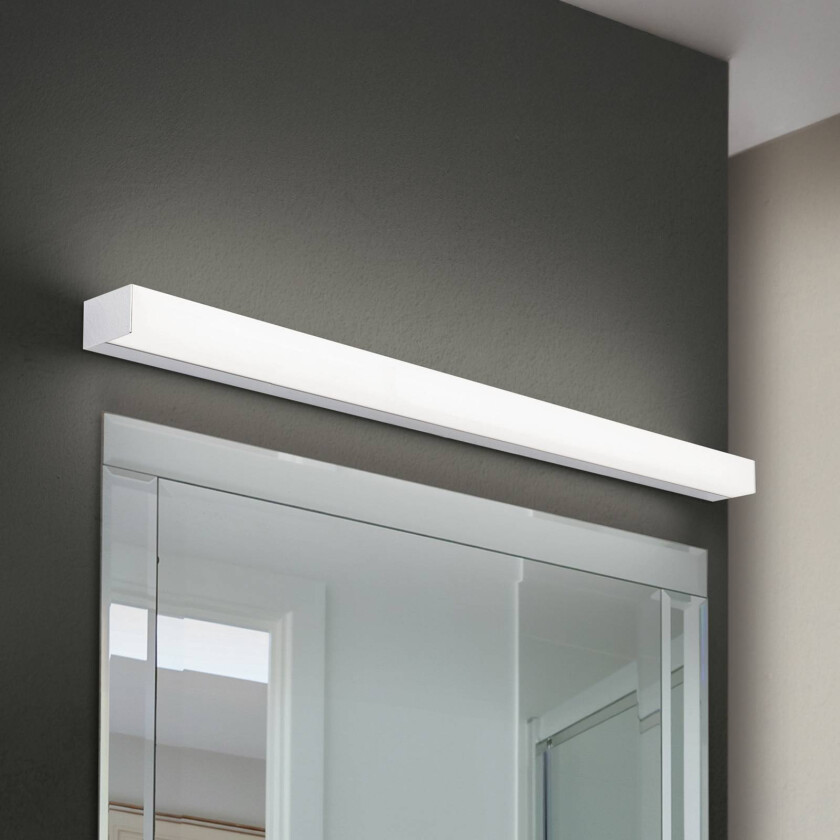LED-speillampe Horizon, bredde 90 cm, krom, IP44