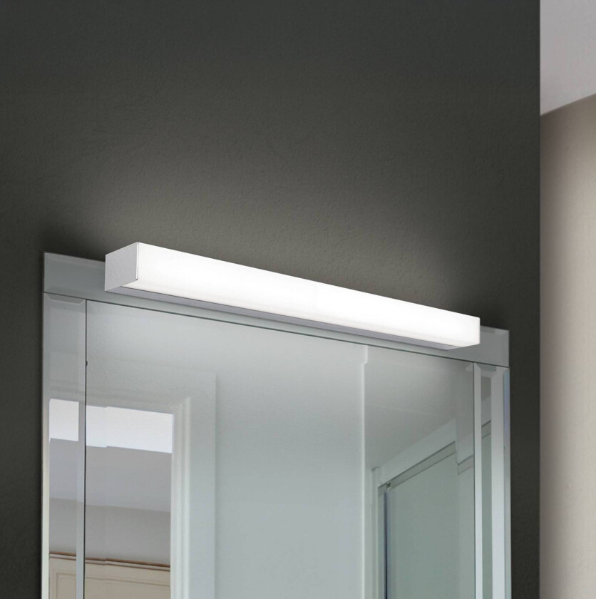 Horizon LED-speillampe, bredde 60 cm, krom, IP44