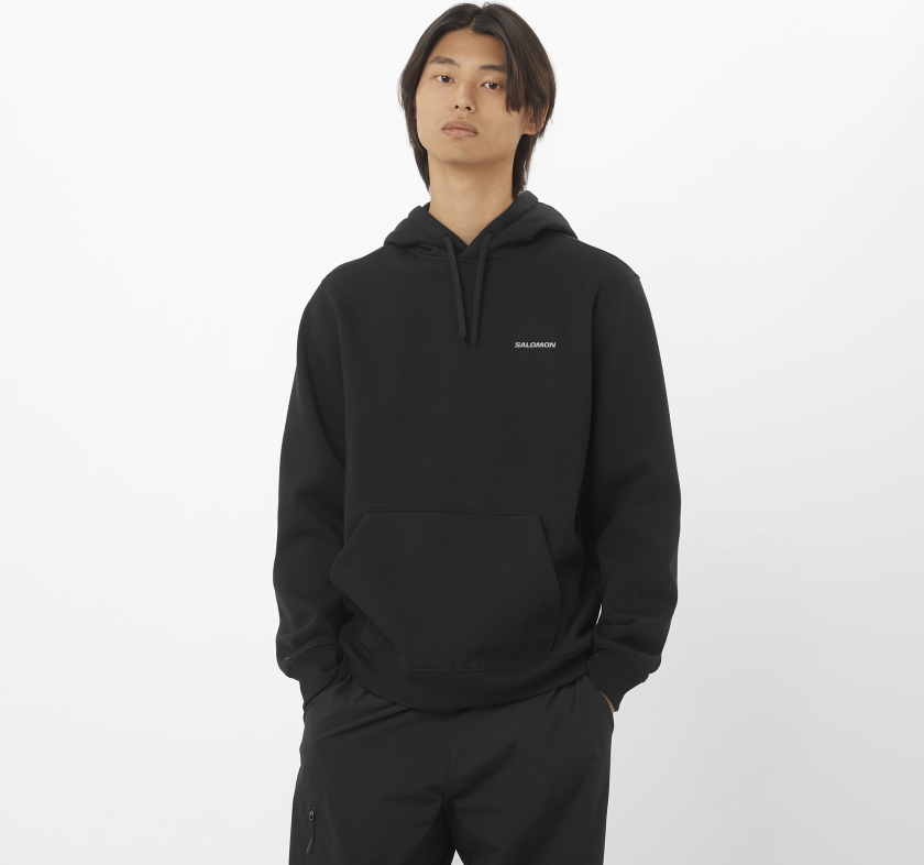 Men's Logo Hoodie Deep Black