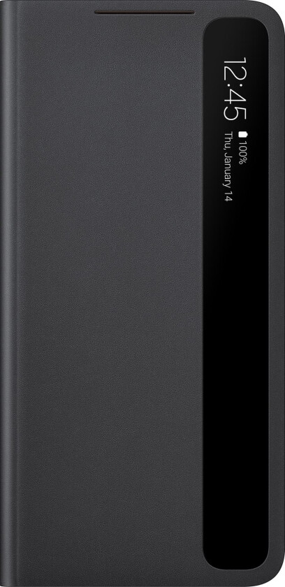 Galaxy S21 Plus Clear View deksel (sort)