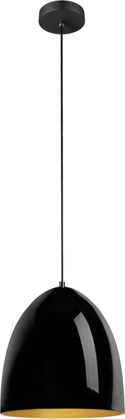 Cone 30 cm takpendel - Svart / Gullfarget