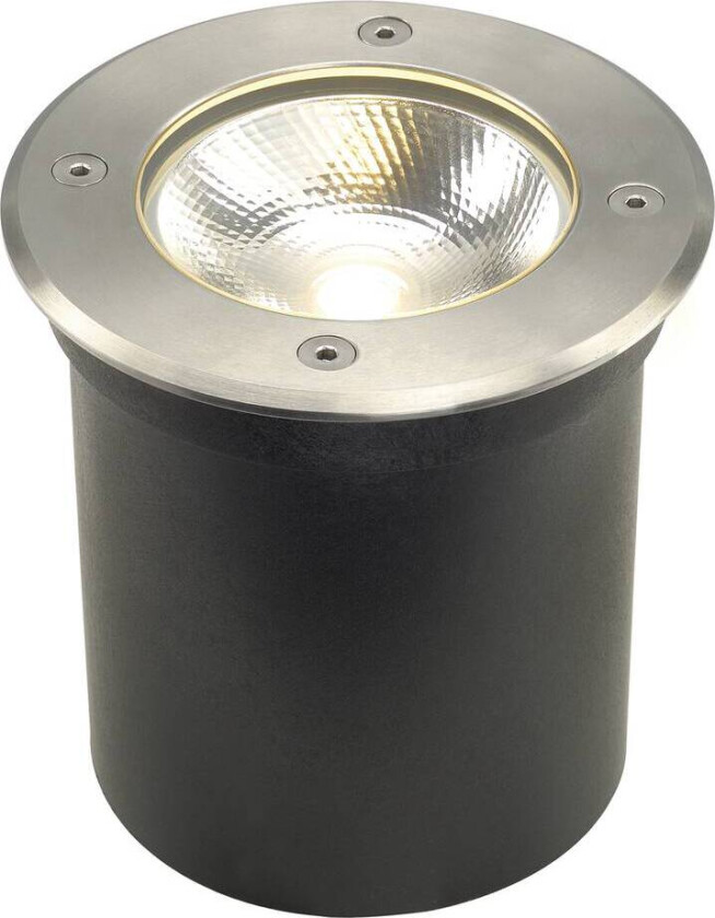 Rocci 125 rund nedfellbar uplight 6W 3000 Kelvin IP67 - Rustfritt stål