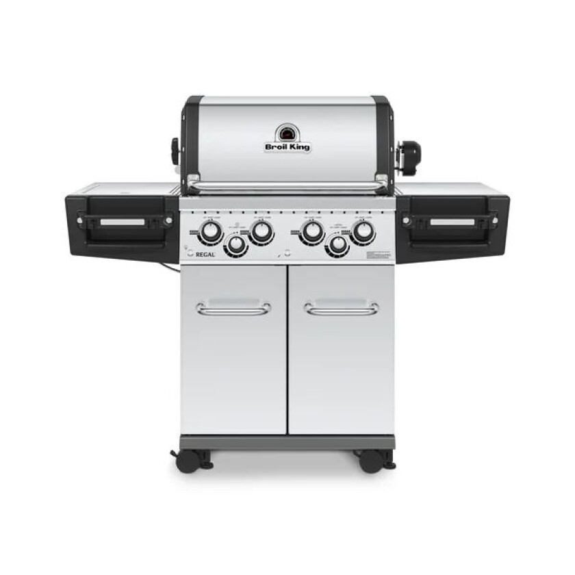 Regal S490 Ss Gassgrill 4 Dual-Tube, Sidebrenner, Rotisseriebrenner, Rotisseriesett.