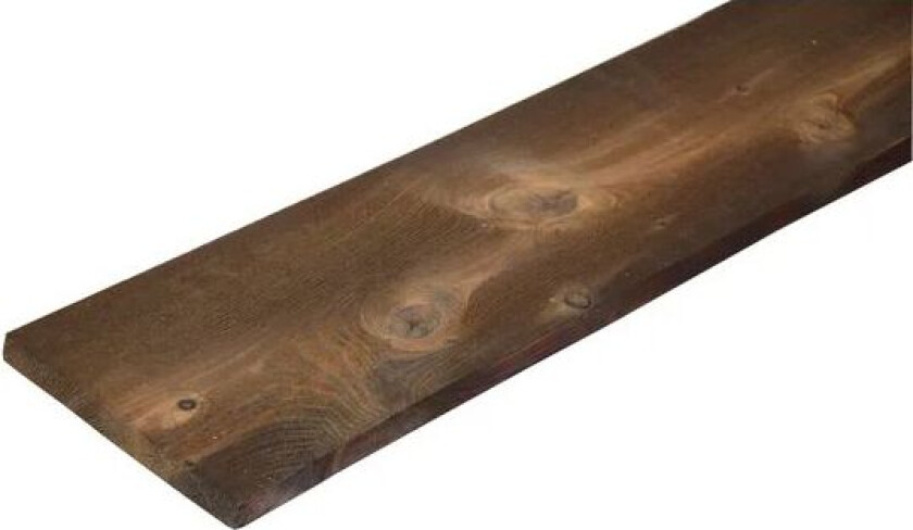 Kledning rektangulær royalimpregnert furu brun 19x173 mm