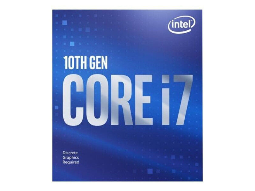 Core i7-10700F Comet Lake Prosessor/CPU - 8 kjerner - 2.9 GHz -  LGA1200 -  Boks (med kjøler)