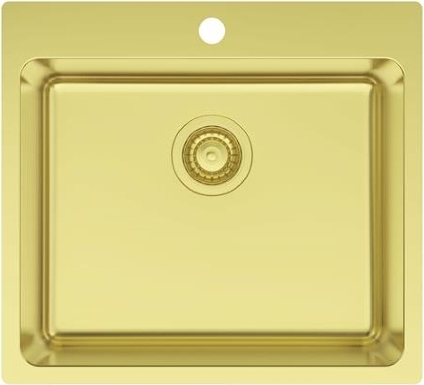 La 550 Køkkenvask 550X500 M/Hanehul, Pvd Messing